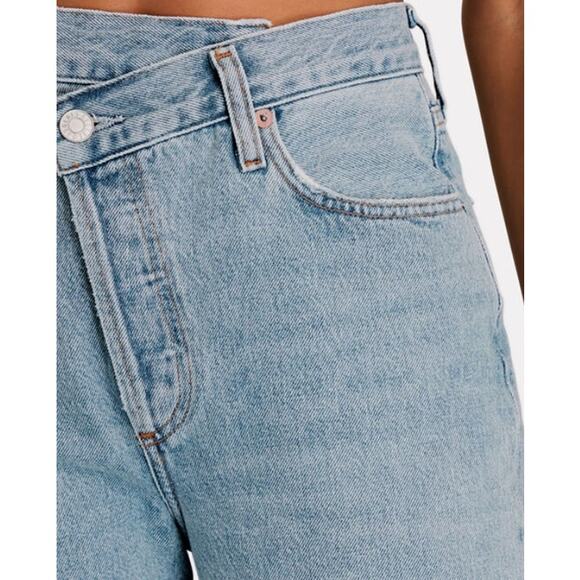 AGOLDE Criss Cross Upsized Suburbia Jeans in Light Wash size 29 - Picture 4 of 6